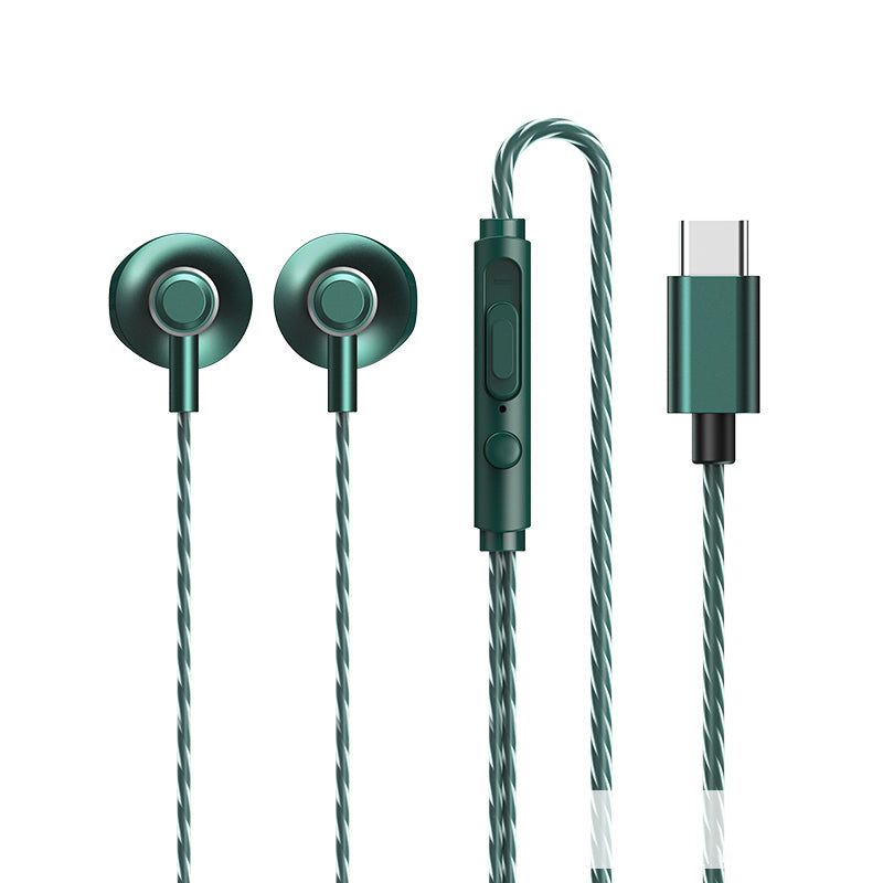 REMAX RM-711a Music Call Mic Headphone Powerful Bass Type-C Wired Earphone REMAX RM-711a Music Call Mic Headphone Powerful Bass Type-C Wired Earphone